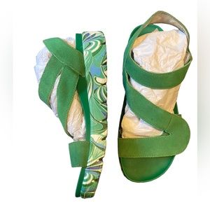 Algeria Green Strappy sandals
